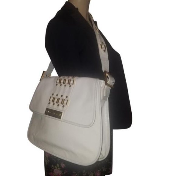 tory burch embellished leather shoulder bag